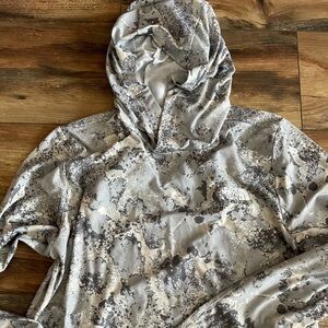 The North Face Speckled Gray and Cream Hoodie